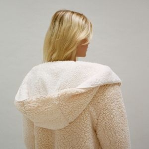 BDG Carmella hooded teddy jacket